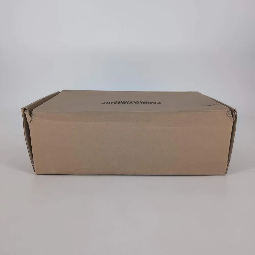 ZADIG & VOLTAIRE High Flash Canvas Sneakers in Noir Black - Size US 9 EU 40 -NIB